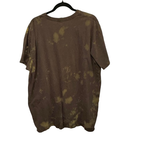 Distressed Bleached Graohic Grumpy Tee Shirt - Picture 2 of 4